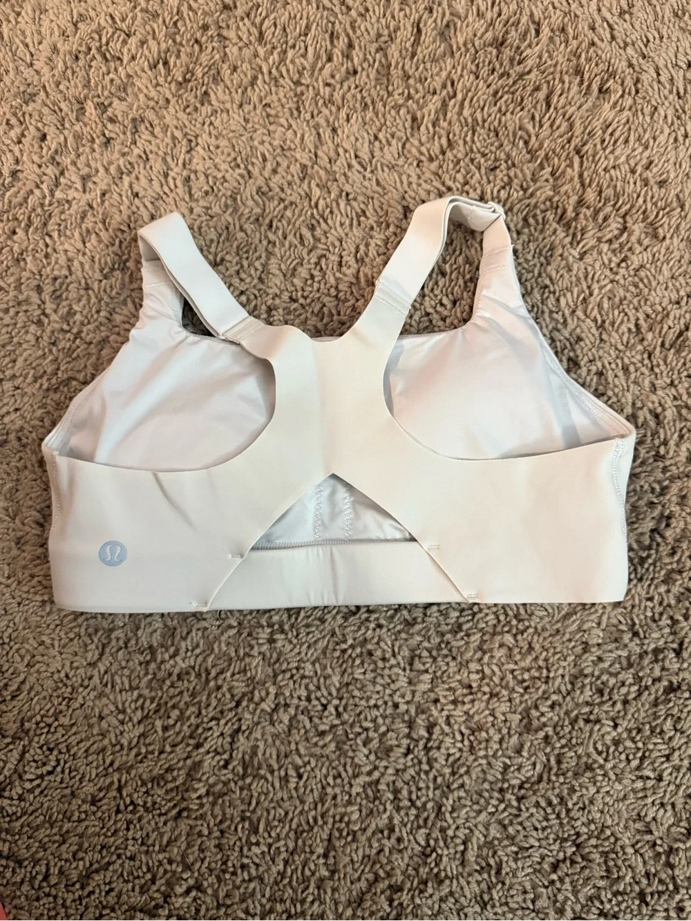 lululemon athletica White High-Neck Athletic sports bra